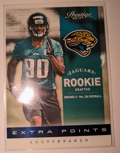 Panini Prestige Extra Points 2012 azul/999 Andre Branch RC 208 Jaguars Clemson - Imagen 1 de 2