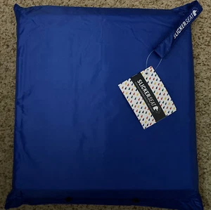 Slicker Seat Unisex Raincoat Built-In Poncho Stadium Seat Cushion Royal Blue NEW - Picture 1 of 6