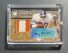 Tony Dorsett 2004 Donruss Auto Throwback Threads Game Used 14/25 Denver Broncos