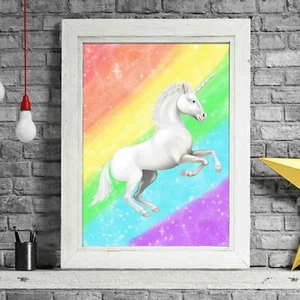 MAGICAL UNICORN - Fantasy Poster Picture Print Sizes A5 to A0 **FREE DELIVERY** - Bild 1 von 14