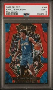 Panini Select Red Wave 2021 radiocontrol Paolo Banchero Orlando Magic #169 PSA 9 - Imagen 1 de 2