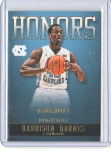 2016 Panini Collegiate North Carolina Honors Gold Harrison Barnes /25 - Flat S/H - Picture 1 of 2