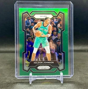 2023-24 Panini Prizm #82 Keldon Johnson Green Prizm - Picture 1 of 2