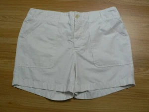 =TOMMY HILFIGER PETITE WOMEN SZ 8P (31x4.5) WHITE SHORTS-9" RISE-BUTTON FLY-EUC - Afbeelding 1 van 9