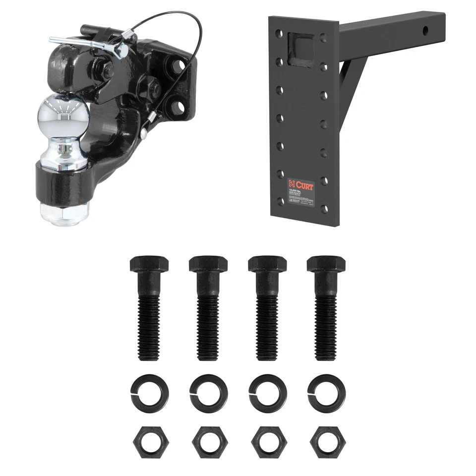 CURT Manufacturing 48190 Combination Ball Pintle Hook