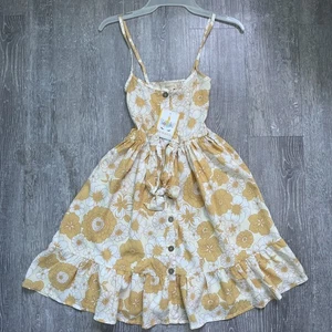 Between Girls Sommerkleid Blumen gelb Größe 10 Neuzustand inklusive Stirnband - Bild 1 von 6