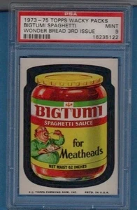 1973-1975 Topps Wacky Packages Big Tumi Wonder Bread 3rd Series PSA 9 - Picture 1 of 1