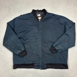 Vintage Mechaniker Jacke Full Zip Schwarz Herren Größe 2XL G&K Services JT38BK - Bild 1 von 10