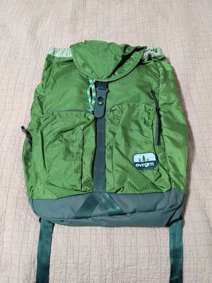 Mochila Evrgrn Verde Grande Bolsillos con Cremallera Ripstop Senderismo Gorpcore Viaje al Aire Libre Foto 1 de 3
