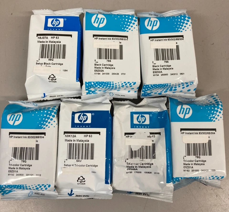HP 63 Black and Tri-Color Ink Cartridge 2 Pack (L0R46AN#140)