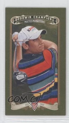 2012 Goodwin Champions Minis Green Lady Luck Back Matteo Manassero #61 Rookie RC - Image 1 of 2