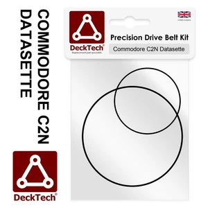 DeckTech™ Cinghie di Ricambio per Lettore Cassette Commodore C64 C2N 1530 Datasette - Foto 1 di 3