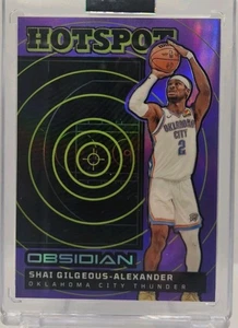 24/25 Obsidian Shai Gilgeous-Alexander Hotspot Grabado Eléctrico Púrpura Inundación 12/75 - Imagen 1 de 2