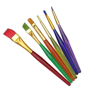 6 Pcs Brushes for Sugarcraft Cake Decorating Pastry Set Fondant Dusting Tool - Picture 1 of 5