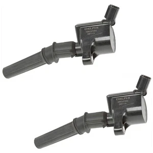 SET-DELGN10164-2 Delphi Set of 2 Ignition Coils for F350 Truck F150 F450 Pair - Picture 1 of 12