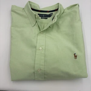 Ralph Lauren Hemd Herren Extra Large Grün Classic Pony Kurzarm 2XB - Bild 1 von 10