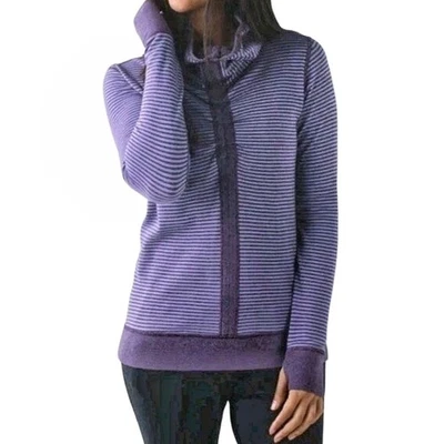 Pullover Lululemon In A Cinch púrpura reversible jaspeado profundo Zinfandel talla 10  Foto 1 de 4