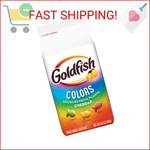 Goldfish Colors Cheddar gebackene Snack-Cracker, 6,6 Oz Beutel - Bild 1 von 2