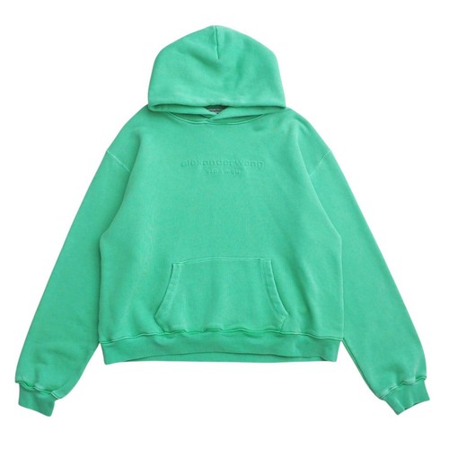 Felpa con cappuccio pullover unisex in rilievo 2022SS Alexander Wang Parker taglia XL come nuova...