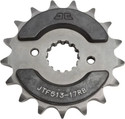 For Suzuki GS 450 L 1985-1987 JT Silver Front Sprocket 17T 530 JTF513.17RB - Image 1 of 4