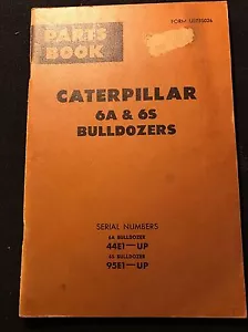 Libro ricambi CAT Caterpillar 6A & 6 S UEO35026 - Foto 1 di 4