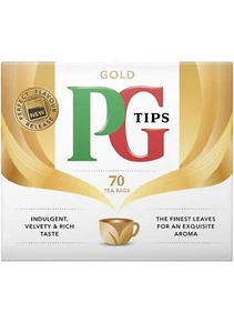 PG Tips Gold 70 Tea Bags - Pack of 6 (420 Singles) Exp 03/2025 - Picture 1 of 1