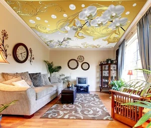 3D Perlenblume H2151 Decke Tapete Wandbilder Wandbild Aufkleber Deco Erin 23 - Picture 1 of 6