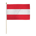 1 Dozen Austria  Flags 12x18in Stick Flag of Austria  Austrian Flag