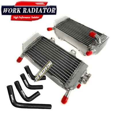 Radiator&Black hose For HONDA CRF250 R 2004-2009/CRF250X 04-17 2005 2006 2016 15 - Image 1 of 4