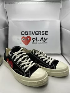 Converse Chuck 70 Low x Comme des Garcons Black/White Ex-Display Size UK8.5 (Box - Picture 1 of 6