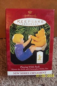 Hallmark Keepsake Ornament - Winnie The Pooh - Playing with Pooh - Picture 1 of 1