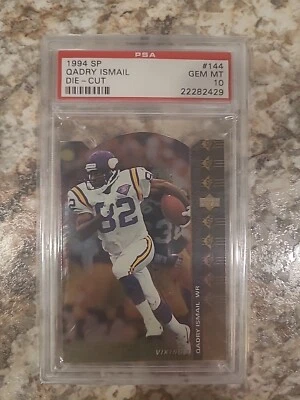 1994 SP #144 Die-Cut Qadry Ismail, Gem Mint PSA 10 Minnesota Vikings Pop 3! - Image 1 of 2