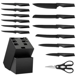 Knife Set Sharp Chef Cutlery Steak Kitchen Knives Stainless Steel Professional - Picture 1 of 12