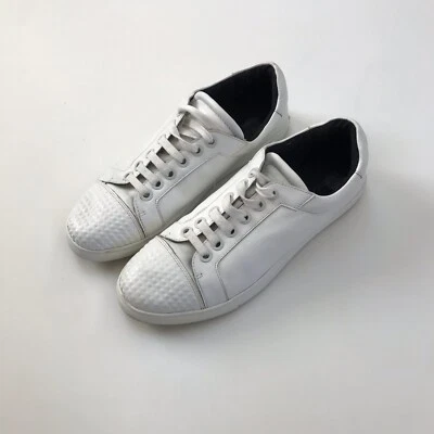 Zapatillas Tenis Rebecca Minkoff Cuero 9.5 Cuero Blanco Tachuelas Mujer Foto 1 de 4