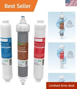 Upgrade Your RO System: 3-Pack Sediment, Carbon & Color-Changing DI Cartridges - Picture 1 of 6