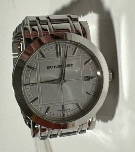 Orologio Burberry BU1350 Acciaio Inox 38mm Quarzo Display Analogico Argento 