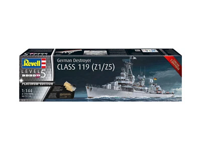REVELL 1:144  KIT NAVE GERMAN DESTROYER CLASS 119  (Z1/Z5)   79,7 CM   ART 05179 - Immagine 1 di 4