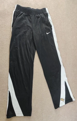 Nike Warm Up Sweatpants Womans S UCF University of Central Florida Black White Cover