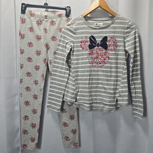 Gap Disney Girls XXL (14-16) 2pc Outfit Minnie Mouse LS Shirt Floral Leggings - Picture 1 of 11