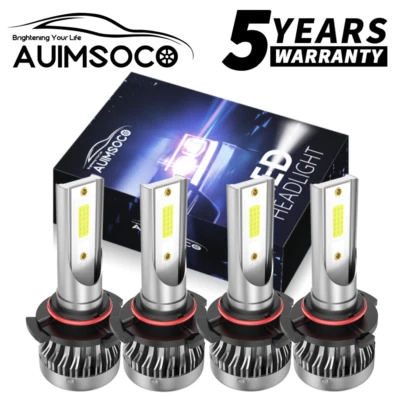 For GMC C/K 1500 2500 Suburban 1992-1999 LED Headlights 9005 9006 High Low Beam - Image 1 of 4