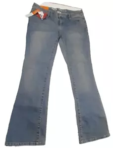 MOSSIMO SUPPLY CO. Jeans Slim Fit Lowest Rise Wash Boot Cut Sz 7 S/C NWT - Picture 1 of 5