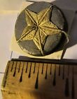 Fabric Star Antique Button