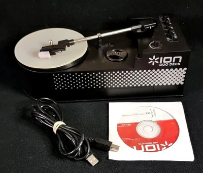 ION Duo Deck USB Turntable Cassette Player Recorder - Image 1 of 4