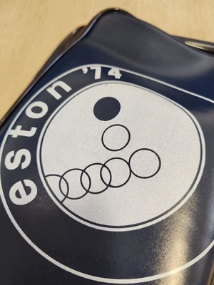 Bolso Deportivo Vintage Eston '74 Retro Soviético Años 70 Bolso de Hombro Azul PVC Foto 1 de 4