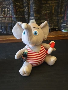Vintage Coca Cola Marke Plüsch Sammlung Elefant hält Cola Flasche Plüsch Schwimmen '93 - Bild 1 von 4