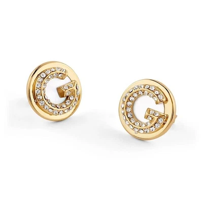 GUESS Schmuck Damen-Ohrringe Coin Ohrstecker Goldfarben JUBE05440JWYGT/U - Bild 1 von 4