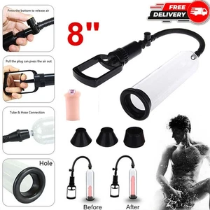 Penis Pump Power Vacuum For Men Man Big Dick Growth Male Enlarger Enlargement - Picture 1 of 18