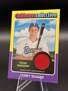 2024 Topps Heritage Clubhouse Collection Jersey Relic Corey Seager #CCR-CS - Picture 1 of 2