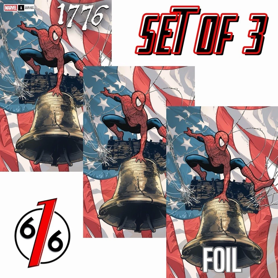 🔥🇺🇸 1776 #1 LOBOS 616 Trade Dress & Virgin & FOIL ABC Variant Set LTD 1000