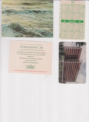 Rolex Submariner folleto inglés 376-35-31.60080+2 calendarios+tarjeta de cigarrillos Foto 1 de 3